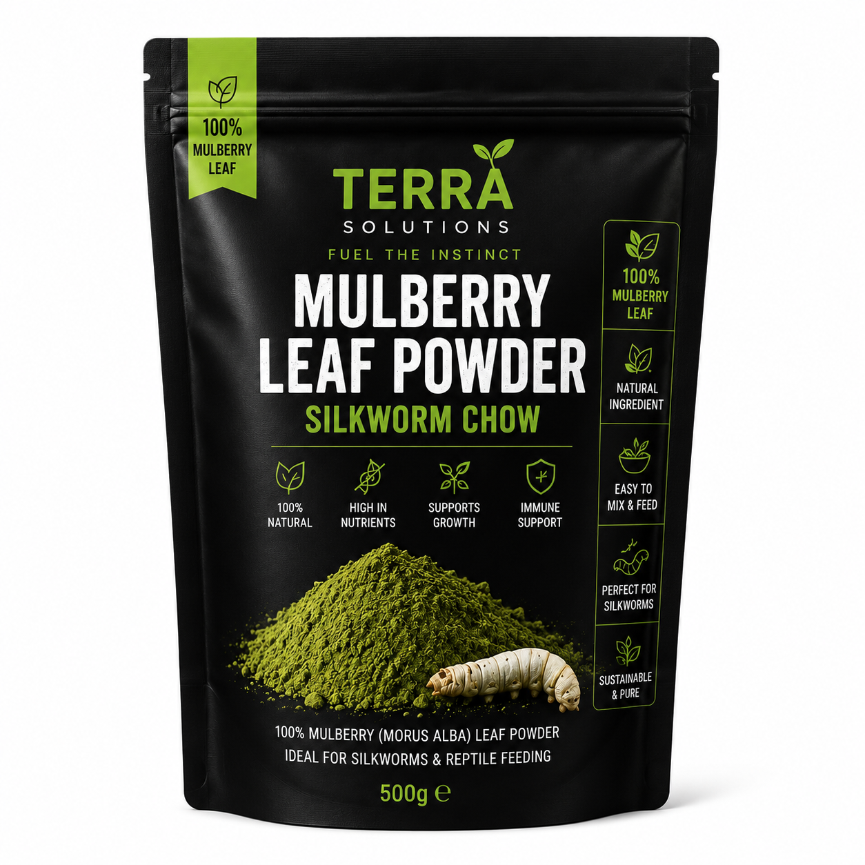 Mulberry Leaf Powder – Premium Silkworm Chow | Terra Solutions