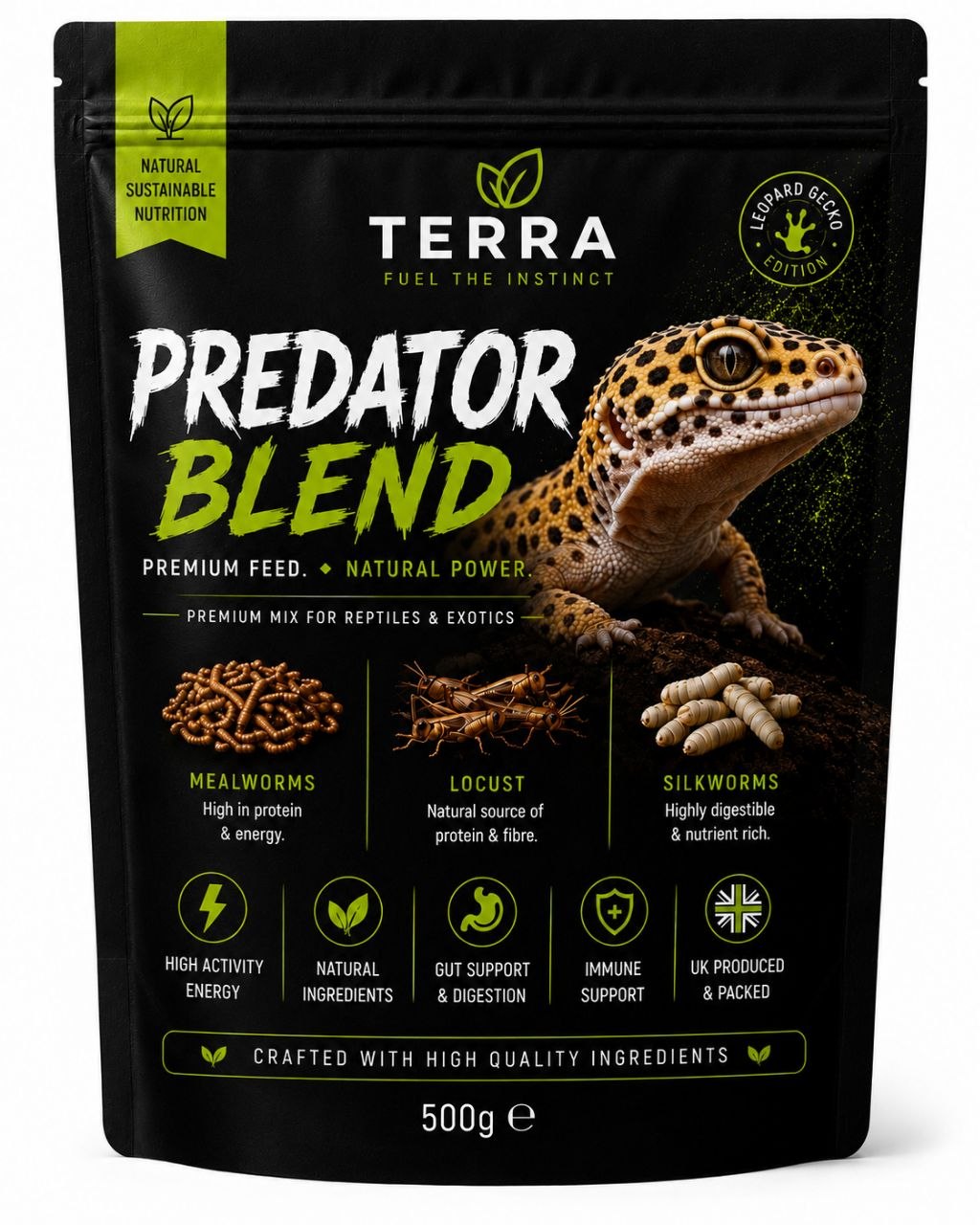 Predator Blend – Premium Dried Reptile Feed Mix | Terra Solutions